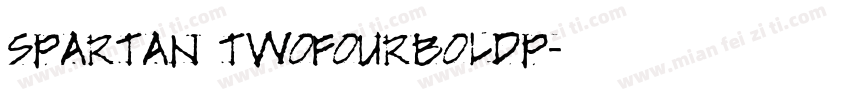 Spartan TwoFourBoldP字体转换